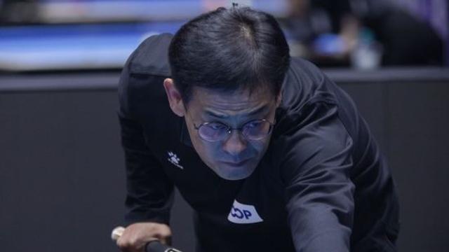 김영호, '경북을 대표로' (광주 세계3쿠션당구월드컵) [포토]