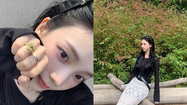 [IS하이컷] 카리나, 앉아 있어도 완벽한 S라인… 잡티 하나 없는 도자기 피부