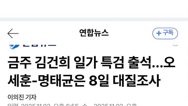 역사상 최초 모자 동반 특검출석