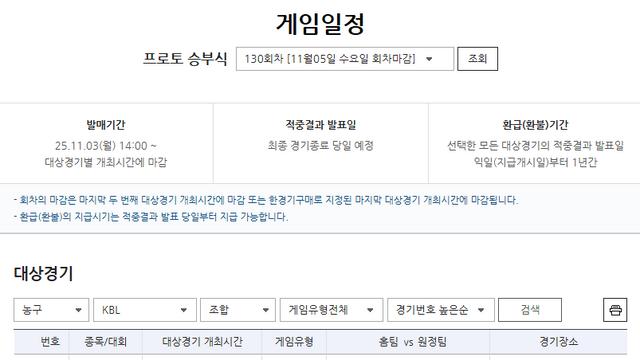 ‘SK vs KCC’… 주중 KBL 경기 대상 프로토 승부식 130회차 마감 임박