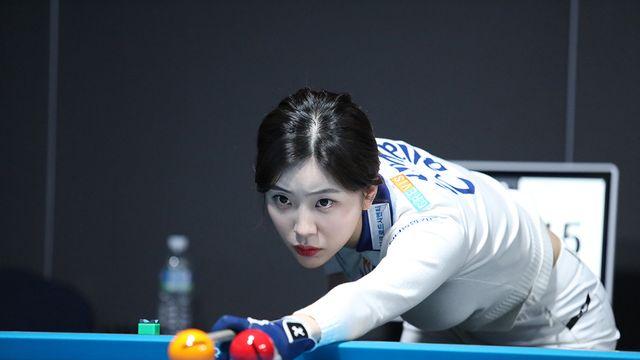 '하이런 11점' 정수빈, 박정현 꺾고 김가영과 32강서 맞대결…