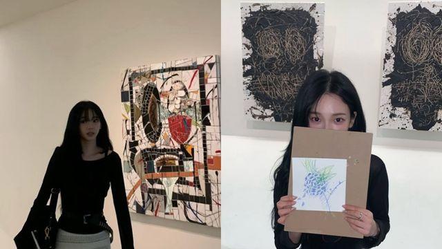 카리나, 미술관에서도 시선 집중… 감성까지 예쁘다 [AI 포토컷]