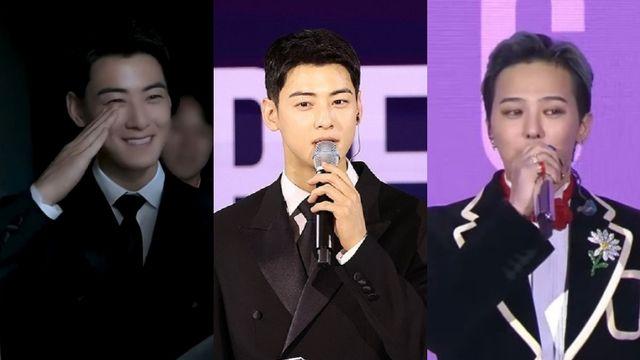 '군인' 차은우, 지드래곤 앞 '칼각 경례' 포착…APEC 빛낸 선후배, '훈훈' 포옹까지 [엑's 이슈]