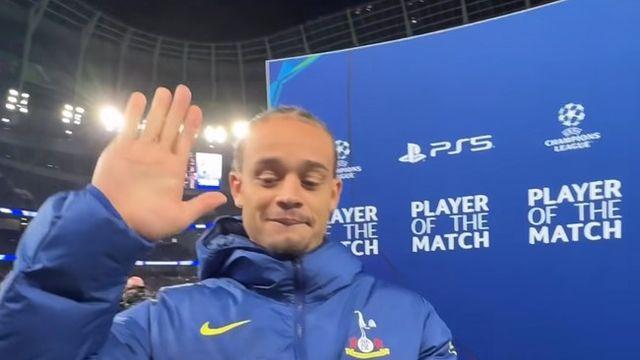 [오피셜] '흥민 선배 보고 있나요'...비난 뒤집은 패스쇼! 토트넘 클럽 레코드, 61분 뛰고 POTM 선정