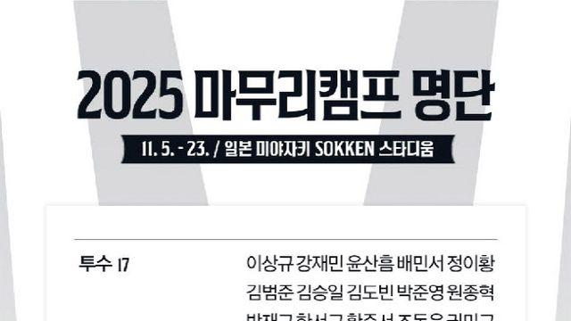 한화이글스, 日미야자키서 마무리캠프...신인 오재원 포함