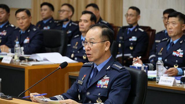 공군참모총장, 한국형전투기 KF-21 시험비행