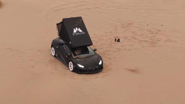 1,900마력 람보르기니 우라칸 스테라토의 사막 캠핑 도전 결과는?