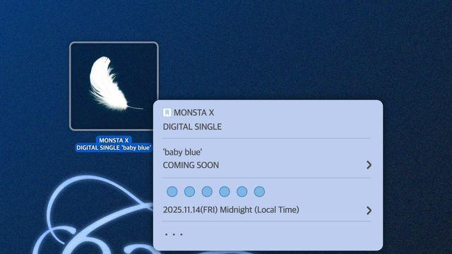 몬스타엑스 14일 美 신곡 ‘베이비 블루’ 발매…‘징글볼’ 기대↑