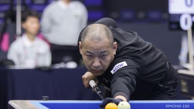 미야시타 타카오, '다음 라운드를 향한 승부' (광주 세계3쿠션당구월드컵) [포토]