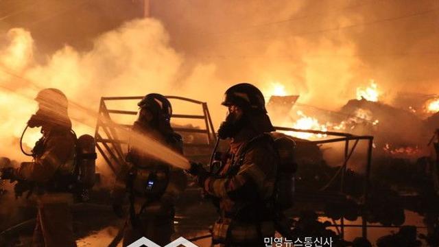 포천 섬유공장 화재 대응 2단계 발령...근로자 6명 자력대피