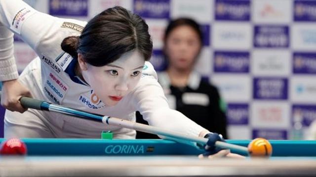 스롱 김민아에 이어 김가영도 32강서 탈락…정수빈에 승부치기 3:0→3:4 역전패[하이원배LPBA]