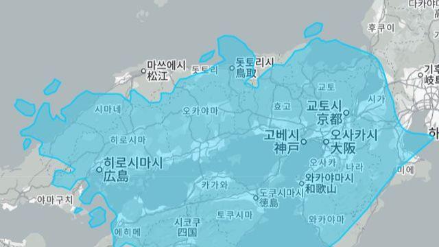 일본 땅크기 체감