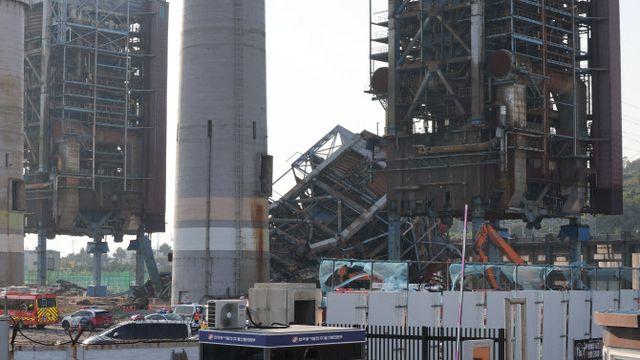 노동부·환경부 장관, '울산화력 붕괴' 중수본 현장회의