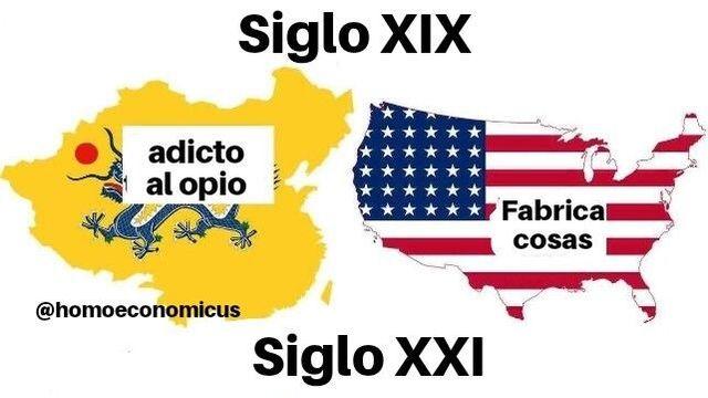 2세기동안 일어난 미국과 중화의 변화