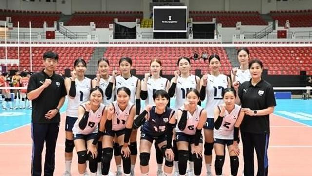 한국 U-16 여자배구, 4강 진출…내년 세계선수권 출전권 확보
