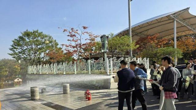 용인특례시 기흥구청, 구갈119안전센터와 합동 소방 훈련