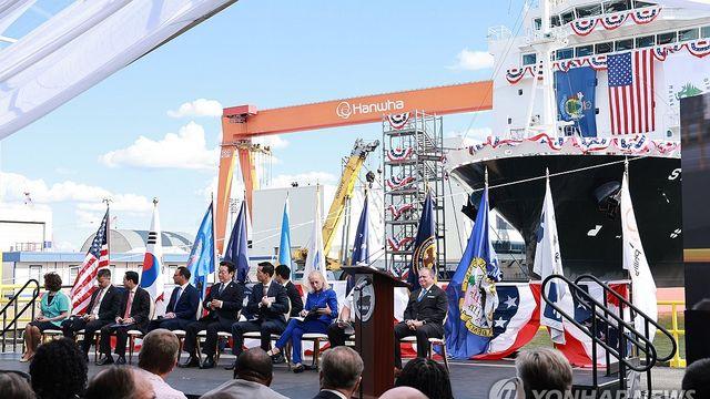 中상무부, '한화오션 제재 철회' 질문에 