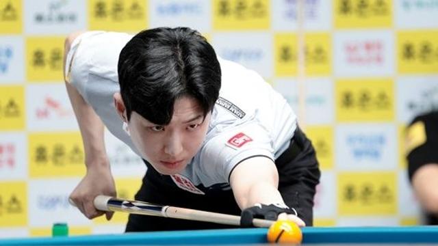 ‘20대 젊은피’ 한지승, 강민구에 완승 64강 진출…최성원 강상구 박기호도 합류[하이원배PBA]