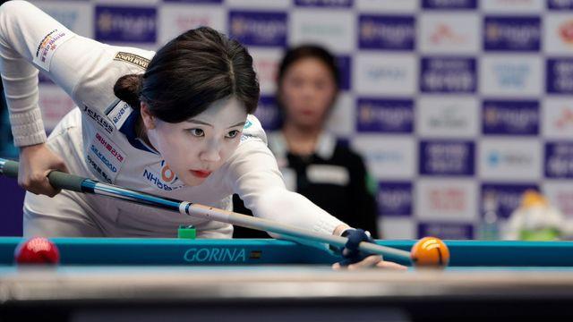 여자당구 차세대 스타 정수빈, 또 김가영 꺾고 LPBA 투어 16강행