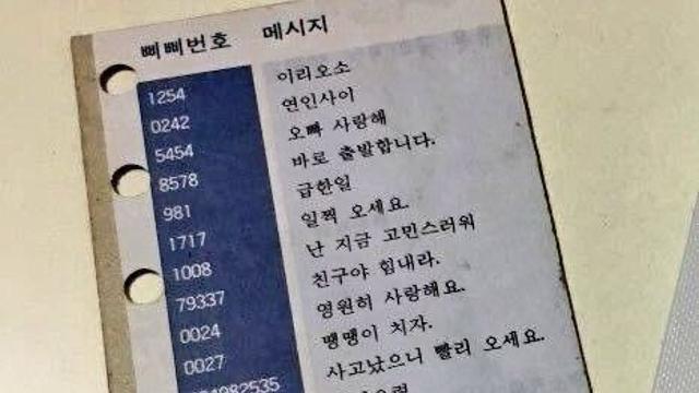 그 때 그 시절.. 삐삐번호 메시지 모음
