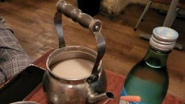 미숫가루 소주 7병.