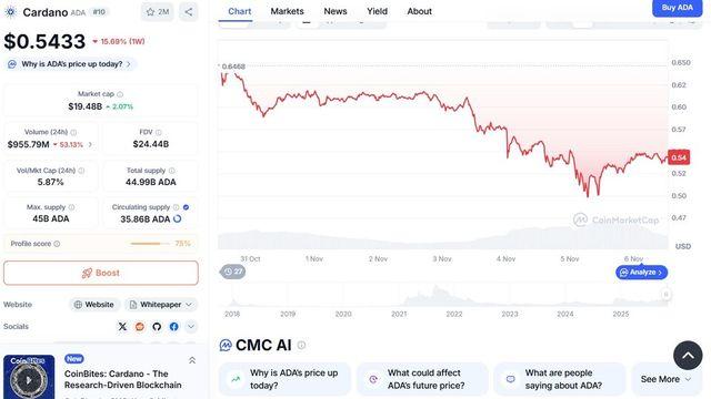 [코인 이야기] 한달새 투자자 30% 날린 카르다노··· '3세대 블록체인' 신화 깨지나