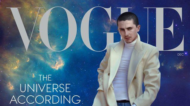 이게 대체 뭐냐는 반응 많은 티모시 샬라메 미국 보그 커버