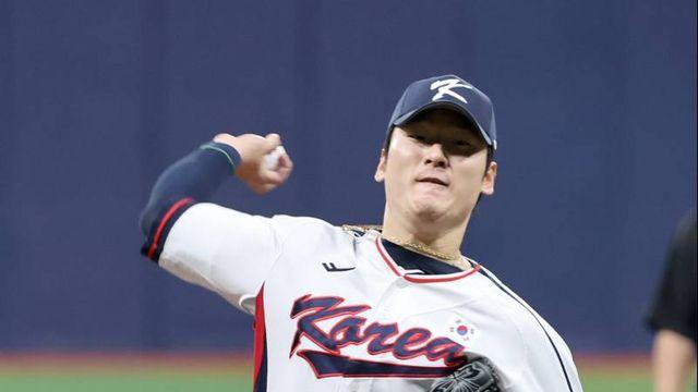 '류지현호 첫 선발→156km 쾅' 곽빈, 체코전 2이닝 무실점 [IS 고척]