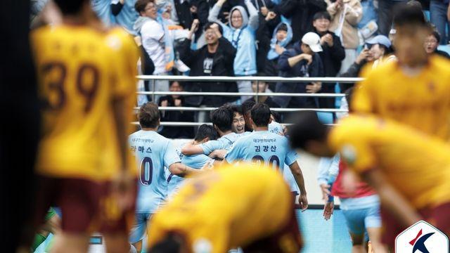 김현준 극장골 대구, 광주에 1-0 승…K리그1 생존경쟁 안끝났다