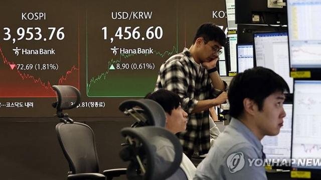 코스피 7조 팔아치운 외국인…1,460원 뚫리며 원화 절하율 1위