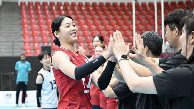 '리틀 김연경' 손서연 34점 폭발...한국 U-16 대표팀, 일본에 역전승