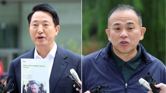 특검서 마주한 오세훈·명태균, 12시간 조사 종료…