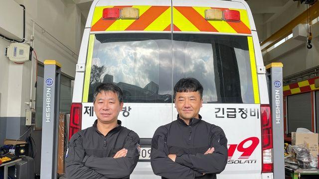 “화재 진압 현장 차질 없게…” 소방차 정비 전문 소방관들