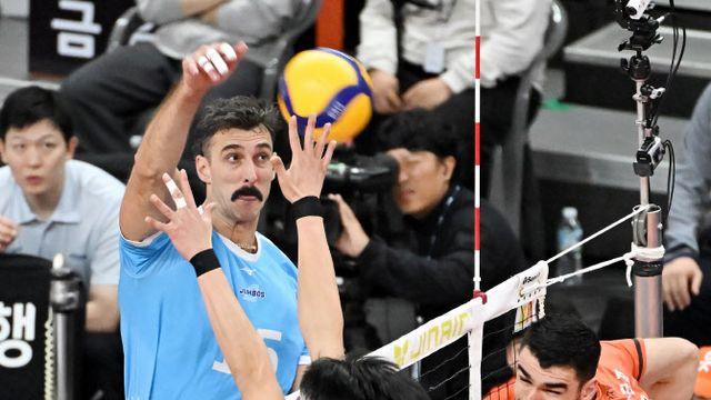 '러셀 34점 폭격' 대한항공, V리그 첫 부산 경기서 웃었다...남자부 선두 도약