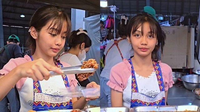 블랙핑크 리사 닮았다는 태국 치킨 파는 소녀