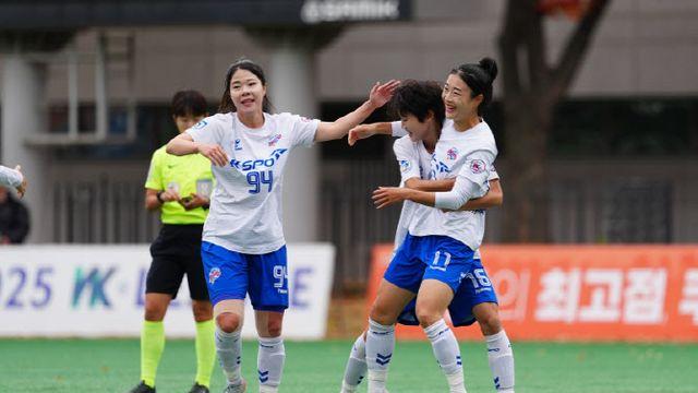 WK리그 화천 KSPO. 챔프전서 서울시청에 기선 제압