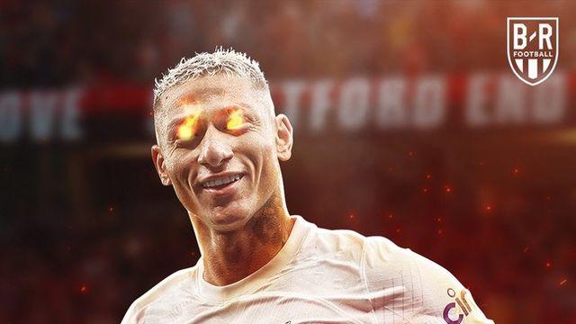 “한 번도 아니고 두 번이라면” 히샬리송의 저주? 극장골 후 유니폼 탈의→“실점 불가피”