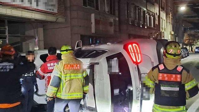 만취 운전하다 주차 차량 4대 들이받은 40대 붙잡혀