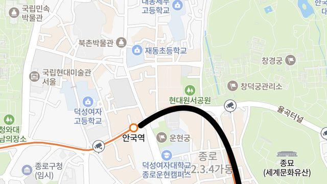 지하철이 기어가는 구간들 