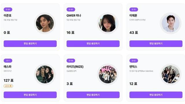 기프트리, 이준호 1월 25일 생일 기념 ‘스타펀딩’ 오픈