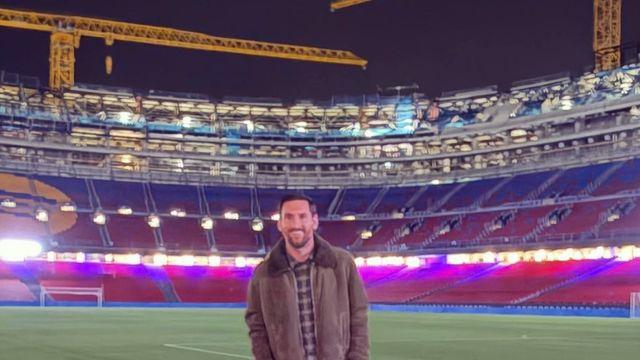 메시 무단침입했나? 바르셀로나 불청객 됐다…뜬금포 캄프 누 방문→