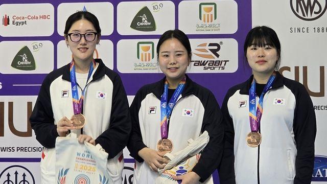 '파리 金' 오예진 세계선수권 공기권총 10m 단체 동메달