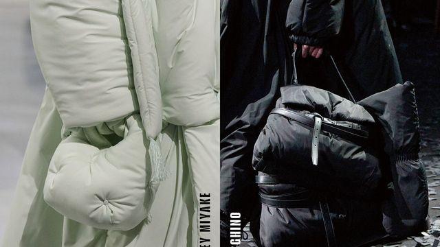 겨울 방한템 두 가지만 기억하세요. 패딩 가방과 주름진 부츠