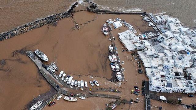 그리스 북동부 섬 지역에 극한 폭풍…폭우· 홍수 피해 커져
