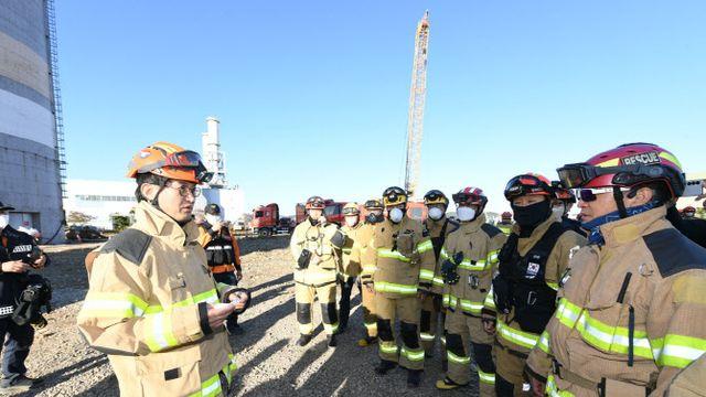 울산 화력발전소 현장, 보일러타워 안정화…수색·구조 총력