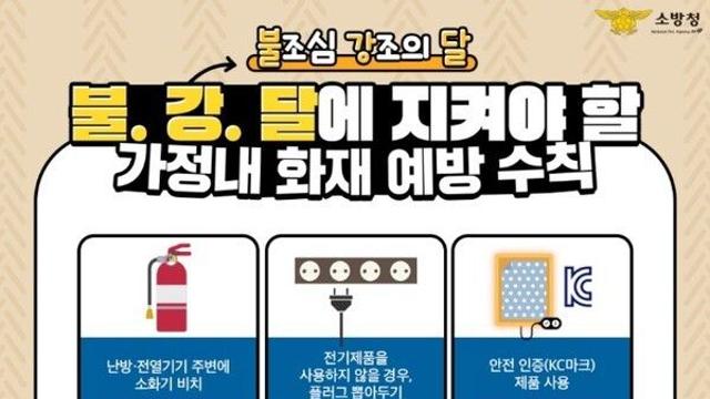 양평소방서, “겨울철 전기화재 예방 생활화해야” 당부