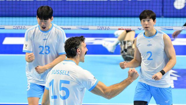 '러셀·정지석 30점 합작' 대한항공, 삼성화재 3-0 완파…4연승+선두 도약 [계양:스코어]