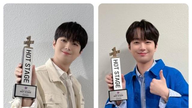 '오늘은 왠지' 이찬원, '인기가요' 핫스테이지 2회 연속 수상