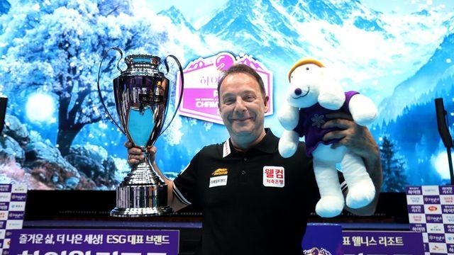 '스페인 3쿠션 전설' 산체스, 1년 2개월 만에 PBA 통산 2승