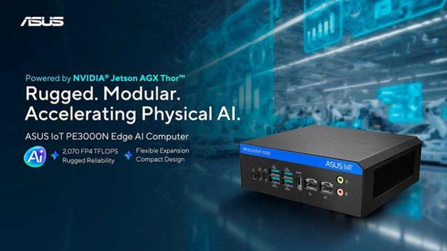 에이수스, NVIDIA Jetson Thor 기반 AI 컴팩트 엣지 플랫폼 ‘PE3000N’ 발표